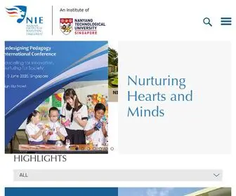 Nie.edu.sg(National Institute of Education (NIE)) Screenshot