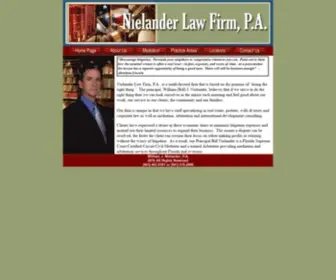 Nielander.com(Attorney, mediator, mediation, foreclosure,probate, wills, trusts, real estate, maritime law & mediation lake placid fl, highlands William J) Screenshot