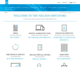 Nielsenisbnstore.com(Nielsen UK ISBN Store) Screenshot