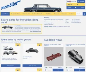 Niemoeller.de(Ersatzteile-Shop für Mercedes-Benz-Oldtimer Teile, Niemöller) Screenshot