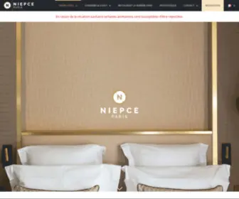 Niepceparis.com(L'hôtel) Screenshot