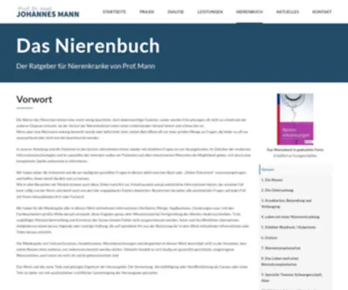 Nierenbuch.de(Johannes Mann) Screenshot