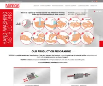 Nieros.com(Hygiene station) Screenshot