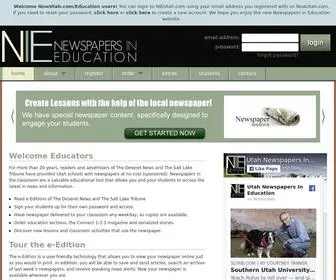 Nieutah.com(Newspapers in Education) Screenshot