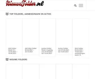 Nieuwefolder.nl(Nieuwe Foldernieuwste folders en actuele aanbiedingen) Screenshot