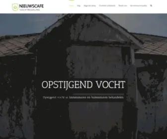 Nieuwscafe.be(Opstijgend vocht in binnenmuren en buitenmuren behandelen) Screenshot