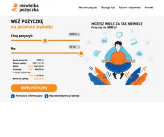 Niewielkapozyczka.pl(Nowy wymiar pożyczania online) Screenshot