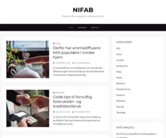 Nifab.no(Alt om alternativ behandling) Screenshot