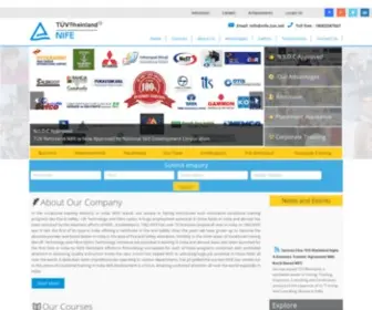 Nifeindia.com(TUV Rheinland NIFE Academy) Screenshot