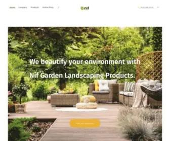 Nifgarden.com(Organic Fertilizer and Landscaping Products) Screenshot