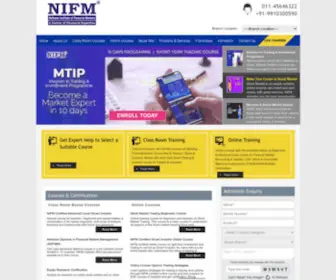 Nifm.in(Stock Market Institute for training courses on share trading & technical analysis in Delhi India) Screenshot