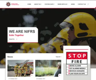 Nifrs.org(Northern Ireland Fire & Rescue Service) Screenshot