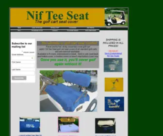 Nifteeseat.com(Golf cart seat cover) Screenshot