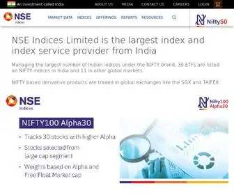 Niftyindices.com(NSE Indices Limited (formerly known as India Index Services & Products Limited) Screenshot