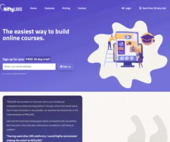 Niftylms.com(Simple LMS Software) Screenshot