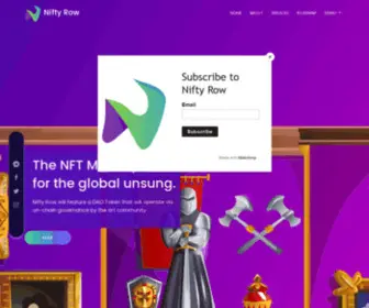 Niftyrow.io(Nifty Row) Screenshot