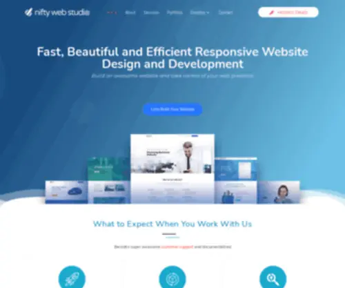 Niftywebstudio.com(Nifty Web Studio is a Team of Adept Developers and Designers) Screenshot