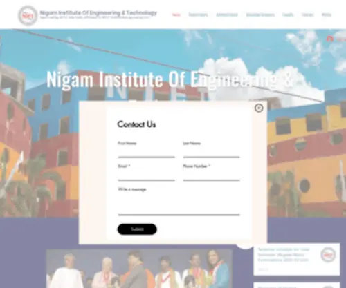 Nigamcollege.com(NIGAM Institute of Engineering & Technology) Screenshot
