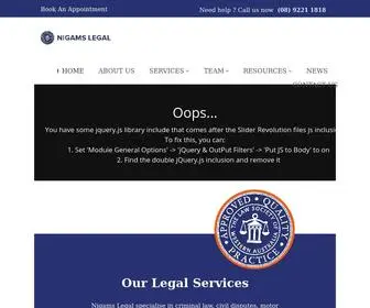 Nigamslegal.com.au(Nigams Legal) Screenshot