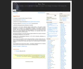 Nigelpond.com(IT Consultant) Screenshot