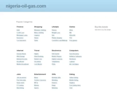Nigeria-Oil-Gas.com(Nigeria-oil-gas Consulting firm dedicated to Africa) Screenshot