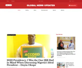 NigeriaGlobalnewsupdates.com(Global News Updates) Screenshot