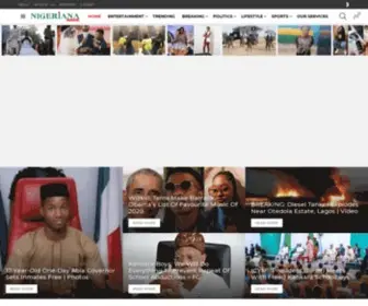 Nigeriana.news(Nigeria's Online Newspaper) Screenshot