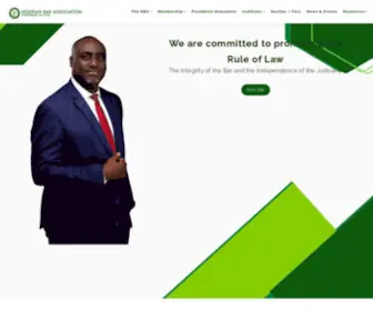 Nigerianbar.org.ng(Nigeria Bar Association) Screenshot