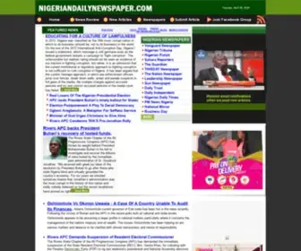 Nigeriandailynewspaper.com(Nigerian Daily Newspaper) Screenshot