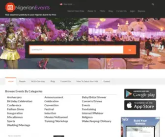 Nigerianevents.com(Nigerian Events) Screenshot