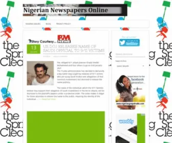 Nigerianewspapersonline.net(Read All Nigerian Newspapers In One Place) Screenshot
