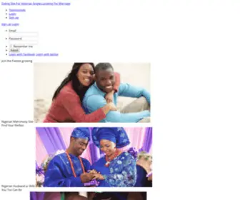 Nigerianmarriageconnect.com(Nigeria Online Dating Site Nigerian Singles Looking For Marriage) Screenshot