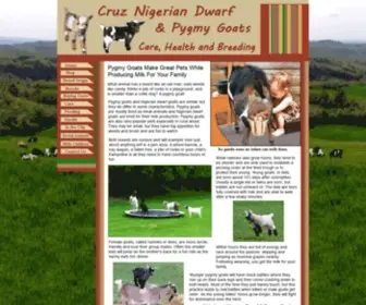 Nigerianpygmygoats.com(Nigerian Dwarf Milk Goats and Pet Pygmy Goats) Screenshot