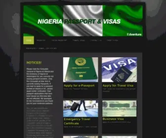 Nigeriapassportandvisas.com(Nigerian Passport and Visas) Screenshot