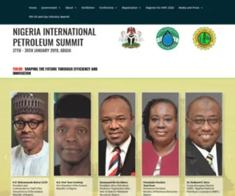Nigeriapetroleumsummit.com(Nigeria International Petroleum Summit) Screenshot
