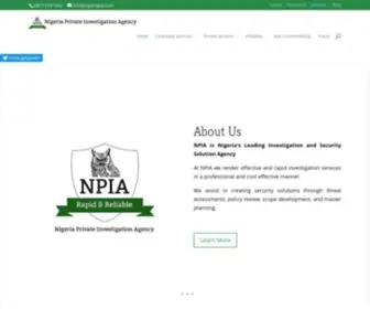 Nigeriapia.com(Nigeria Private Investigation Agency) Screenshot