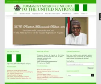 Nigeriaunmission.org(Permanent Mission of Nigeria to the United Nations) Screenshot