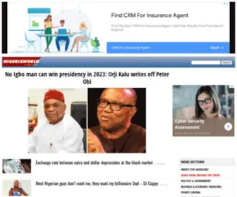 Nigeriaworld.com(All About Nigeria) Screenshot