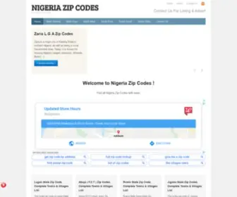 Nigeriazipcodes.com(Nigeria Zip Codes) Screenshot
