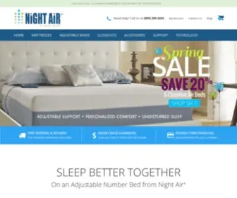 Nightairbeds.com(Night Air® Beds) Screenshot