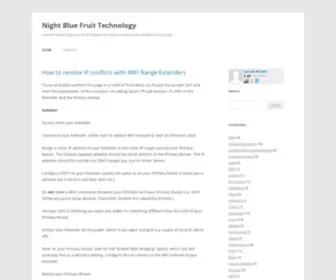 Nightbluefruit.com(Night Blue Fruit Technology) Screenshot