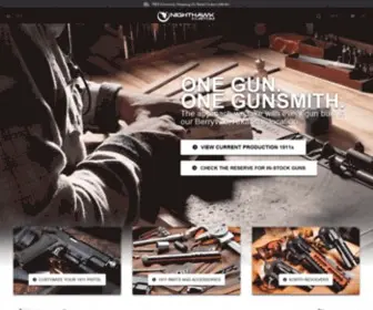 Nighthawkcustom.com(Custom Guns & Firearms Including 1911 Pistols) Screenshot