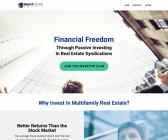 Nighthawkequity.com(Passively investing in multifamily real estate syndication) Screenshot