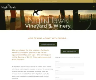 Nighthawkwines.com(NightHawk Winery) Screenshot