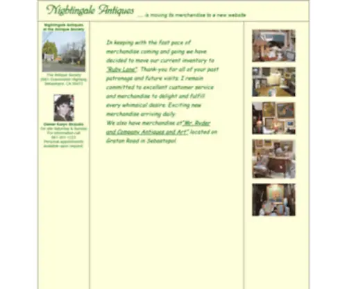 Nightingaleantiques.com Screenshot