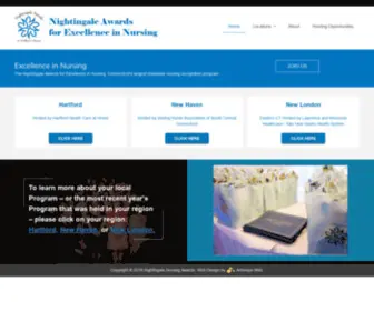 Nightingalenursingawards.org(For Excellence in Nursing) Screenshot