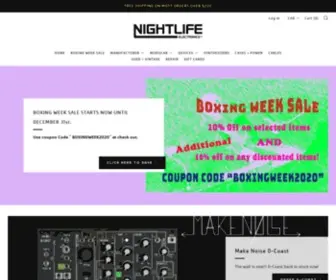 Nightlife-Electronics.com(Nightlife Electronics) Screenshot