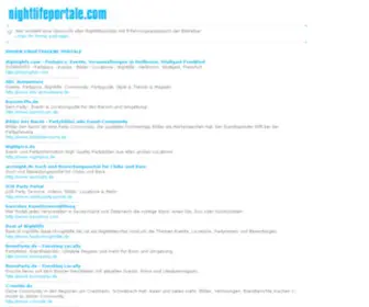 Nightlifeportale.com(Das Webverzeichnis aller Seiten des Nachtlebens) Screenshot