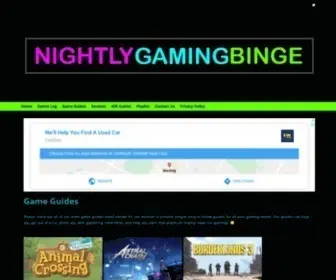Nightlygamingbinge.com(Home) Screenshot