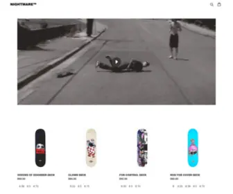 Nightmareskateboards.com(Nightmare Skateboards) Screenshot